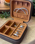 Leather Travel Jewelry Boxes - Customizable