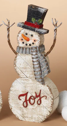 Joy Snowman Figurine