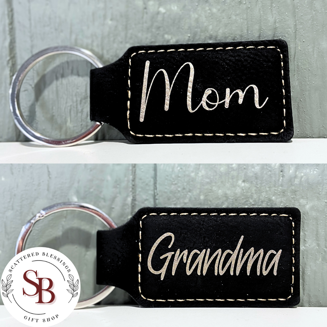 Leather Back Pack/Key Tag