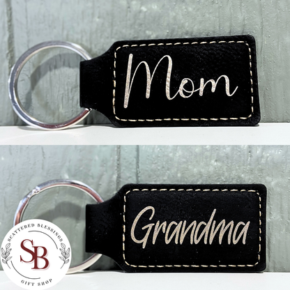 Leather Back Pack/Key Tag