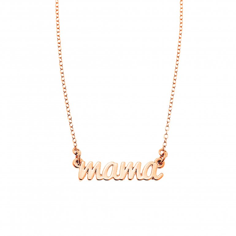 Sterling Silver "Mama" Nameplate Necklace