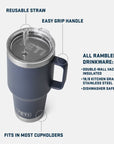 YETI RAMBLER 35oz Straw Mug with Straw Lid