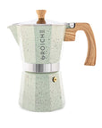 GROSCHE Milano Stone Stovetop Espresso Maker 6 cup (Speckled Mint)