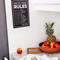 House Rules Wall Sign