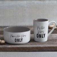 Positive Vibes Pet Bowl & Mug Set