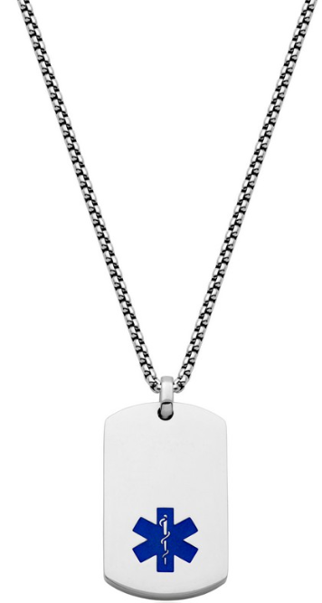 Blue Star of Life Hypoallergenic/Water Resistant Medical Dog Tag