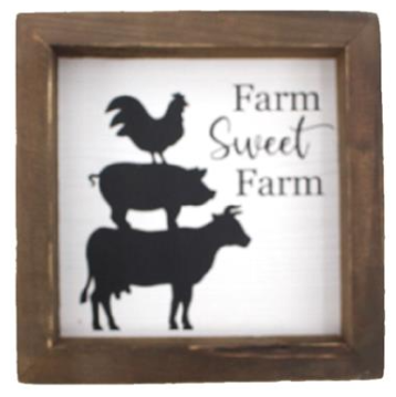Framed Farm Signs