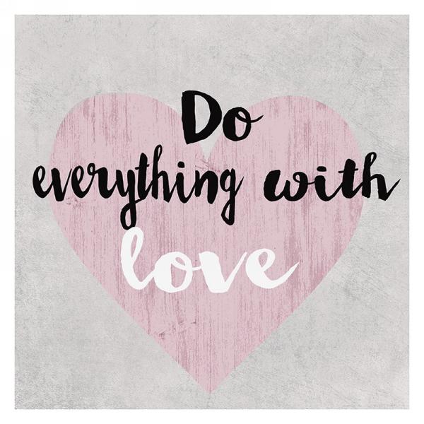 Do Everything With Love Canvas Art