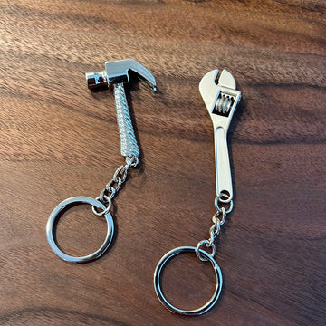Silver Hammer / Wrench Keychain