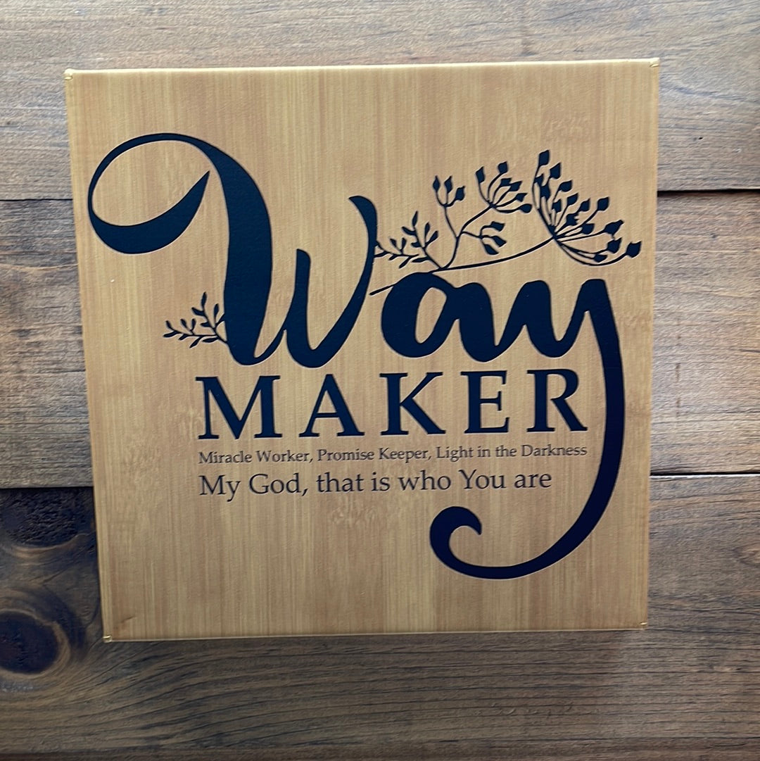 Customizable Leather 10X10 Signs