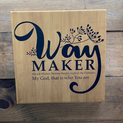 Customizable Leather 10X10 Signs