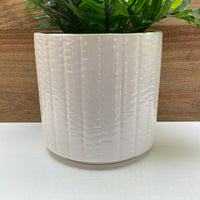 Small White Ceramic Planter