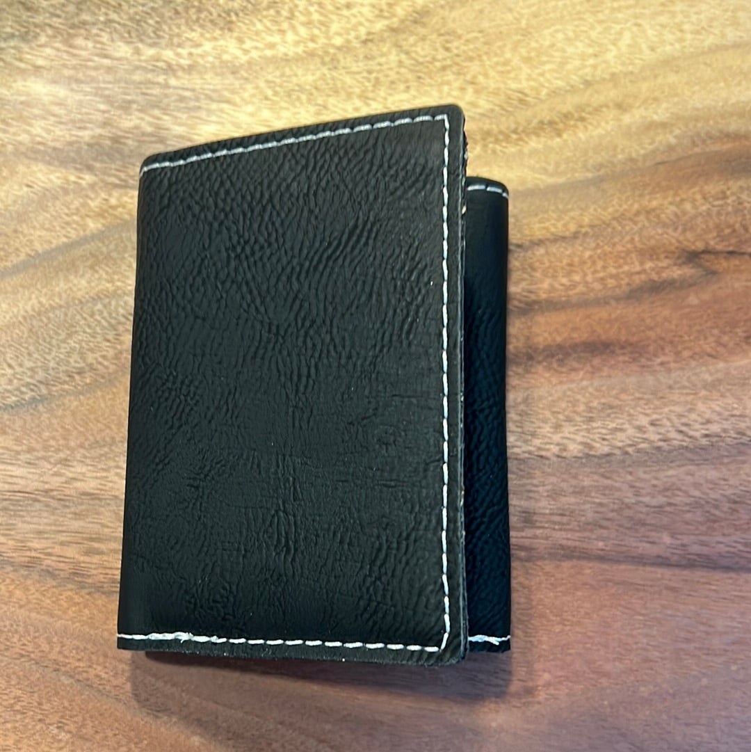 Customizable Leather Trifold Wallet
