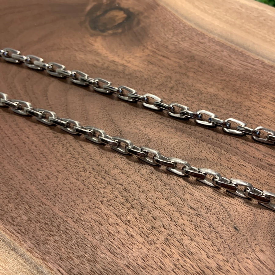 Beautiful Hypoallergenic / Water Resistant High Polished Steel Link Chain