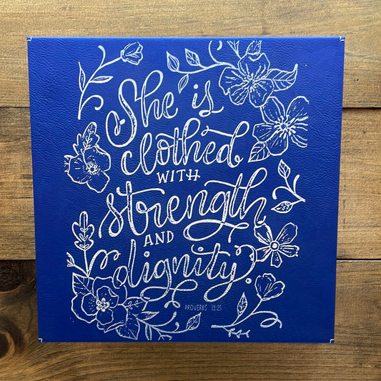 Customizable Leather 10X10 Signs