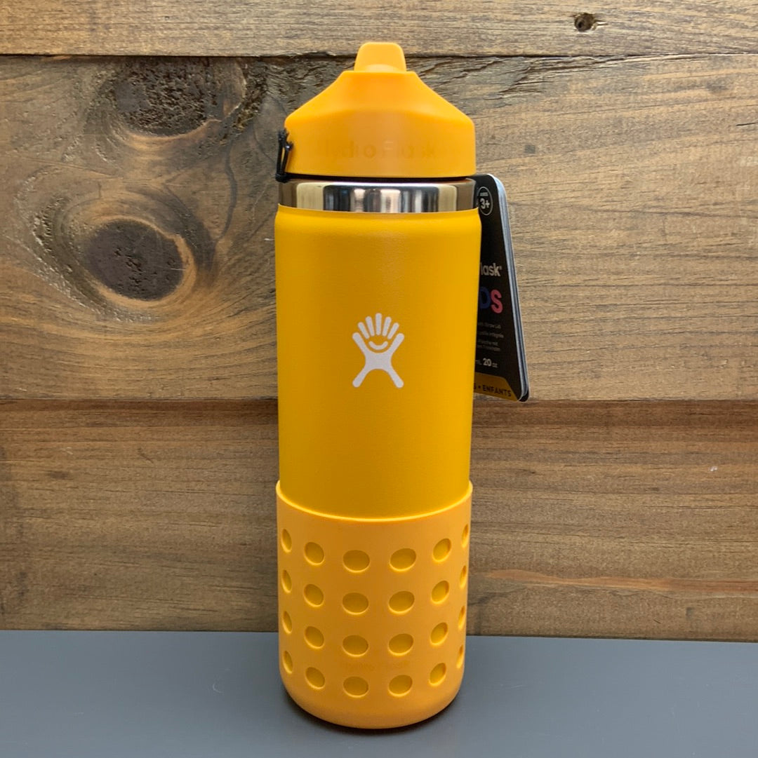 Hydro Flask 20oz Wide Mouth Kids Bottle With Straw Lid – Scattered  Blessings Gift Shoppe