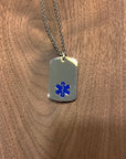 Blue Star of Life Hypoallergenic/Water Resistant Medical Dog Tag