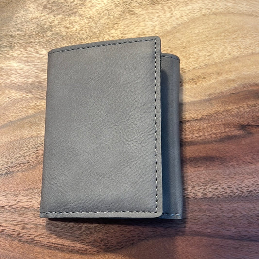 Customizable Leather Trifold Wallet