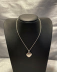 Flat Heart Engravable Pendant Necklace