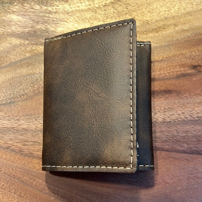 Customizable Leather Trifold Wallet