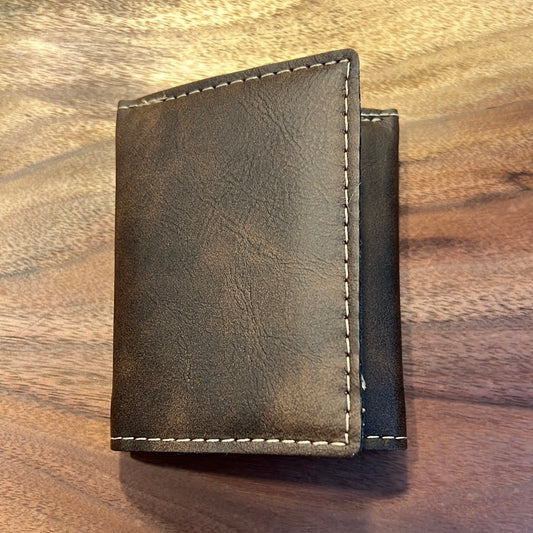Customizable Leather Trifold Wallet
