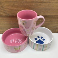 Ceramic Dog Bowl Set